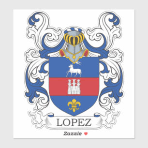Lopez Familienwappen Aufkleber