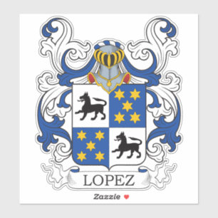 Lopez Familienwappen Aufkleber