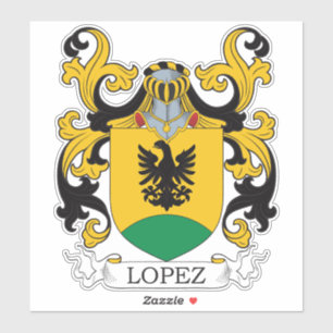 Lopez Familienwappen Aufkleber