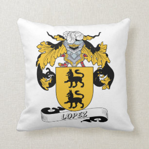 Lopez-Familienwappen Kissen