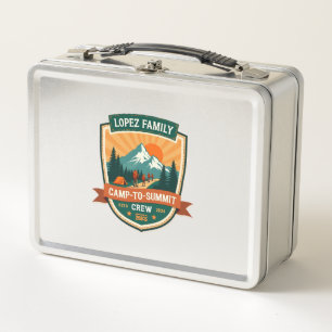 Lopez Family Camp-To-Summit Crew Vintage-Wander-Ca Metall Brotdose
