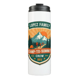 Lopez Family Camp-To-Summit Crew Vintage-Wander-Ca Thermosbecher