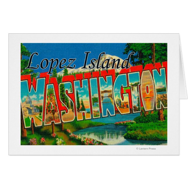 Lopez Island, Washington - Große Briefszenen (Vorderseite (Horizontal))