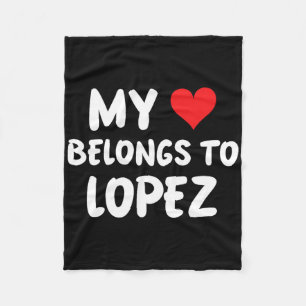 Lopez - Mein Herz gehört Lopez - Liebe  Fleecedecke