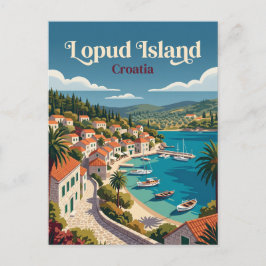 Lopud-Insel, Elafiti-Inseln Kroatien Postkarte