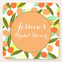 Loquat Frucht Muster Brautparty Peach Vielen Dank
