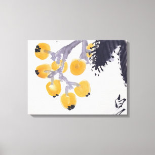 Loquats und eine Heuschrecke Leinwanddruck