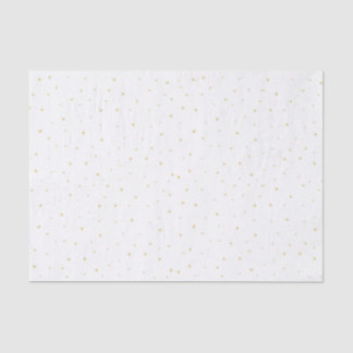 L'or pointille le papier de soie de soie