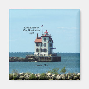 Lorain Hafen-Westwellenbrecher-Licht manget Magnet