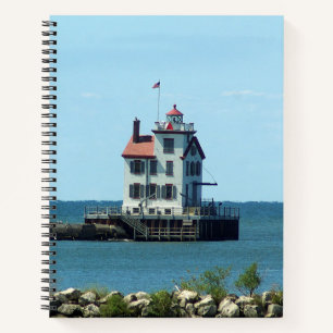 Lorain Harbor West Breakwater Light Notebook Notizbuch