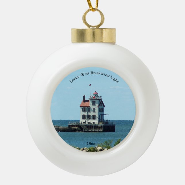 Lorain West Breakwater Light Ornament (Vorderseite)