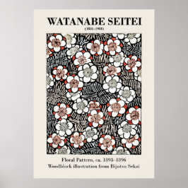loral Pattern von Watanabe Seitei Poster