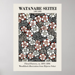 loral Pattern von Watanabe Seitei Poster