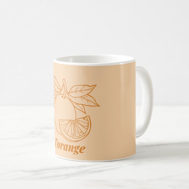 L'orange Kaffeetasse (VorderseiteRechts)