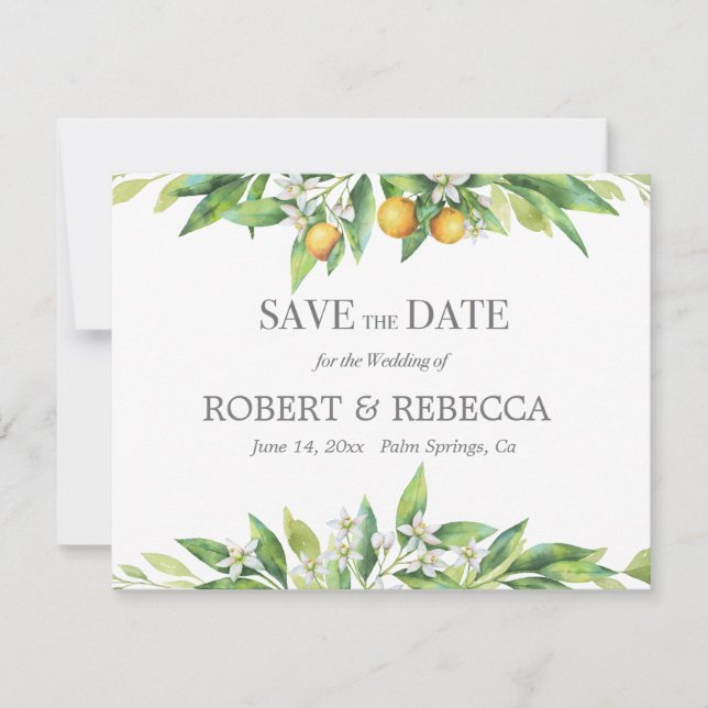 L'orangerie Save the Date Card (Vorderseite)