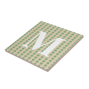 Lorbeer Gewürzstimmungen Punkte mit Monogramm Fliese