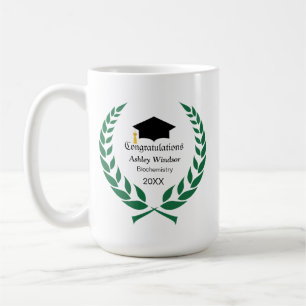 Lorbeer Glückwunsch Abschluss Kaffeetasse