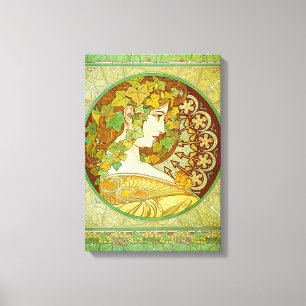 Lorbeer-Leinwand-Plakat Alphonse Mucha Leinwanddruck