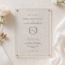 Lorbeerkranz & Wappen Minimalist Elegante Hochzeit