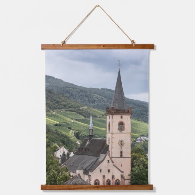 Lorch am Rhein, Deutschland Wandteppich Mit Holzrahmen (Vorderseite)