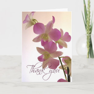 L'orchidée molle vous remercient des cartes de