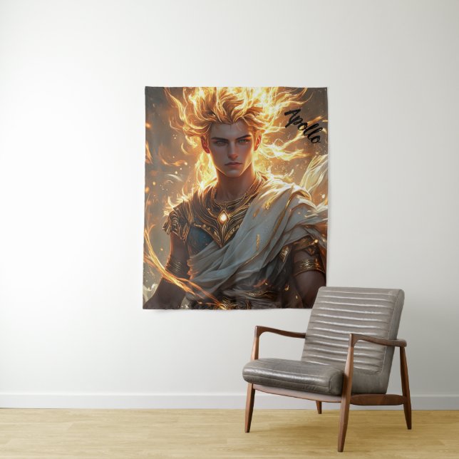 Lord Apollo Sun God Altar: Spirituelle Dekoration Wandteppich (Beispiel)