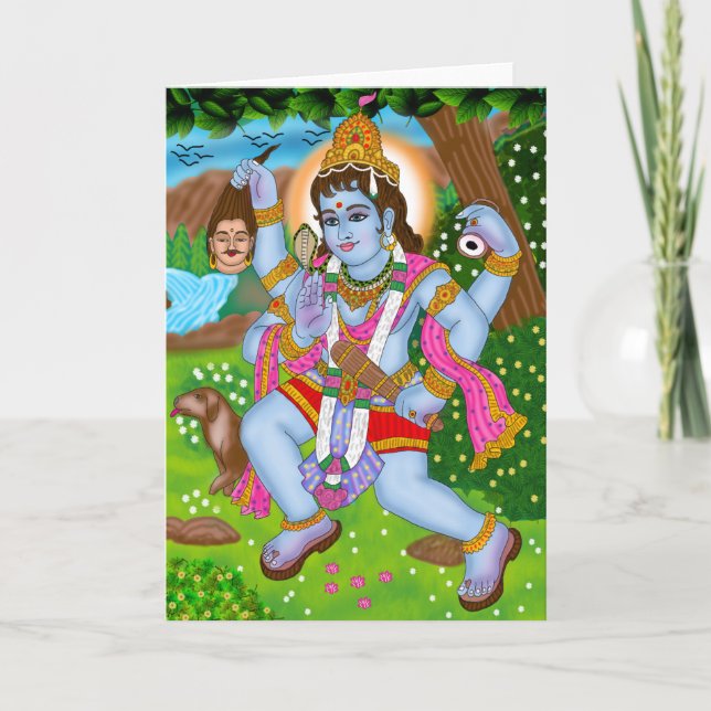 Lord Bhairava Grußkarte Karte (Vorderseite)
