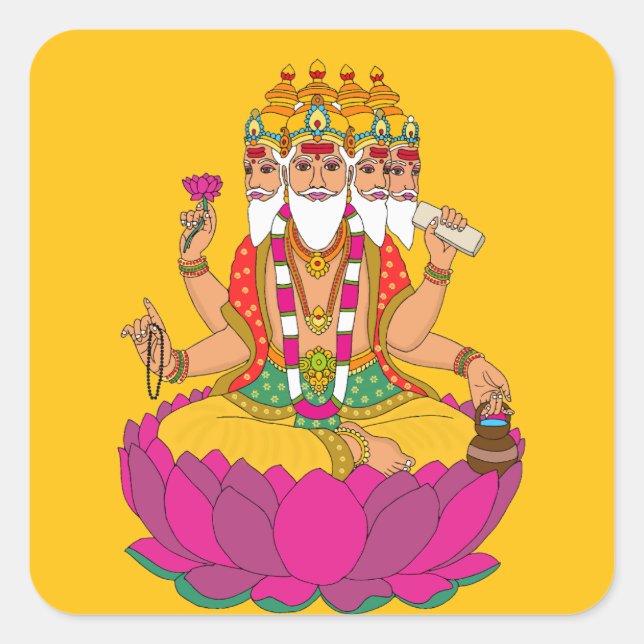 Lord Brahma Sticker (Vorderseite)