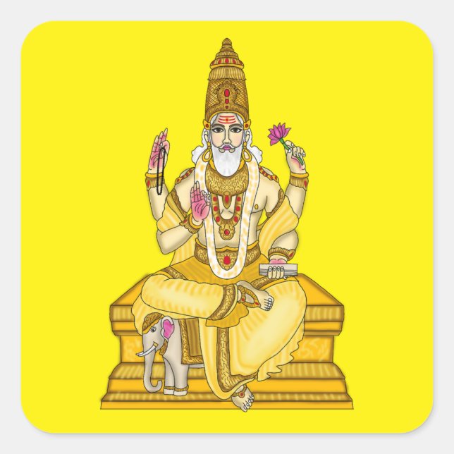 Lord Brihaspati Dev Aufkleber (Vorderseite)