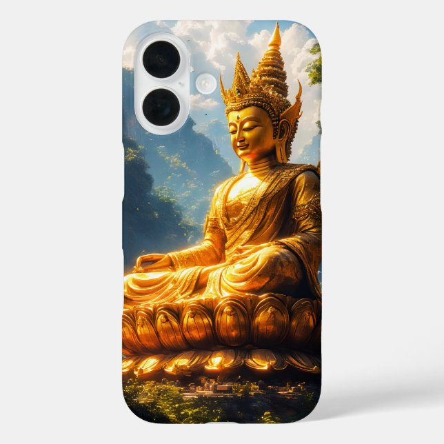 Lord Buddha of the Golden Land iPhone 16 Hülle (Rückseite)