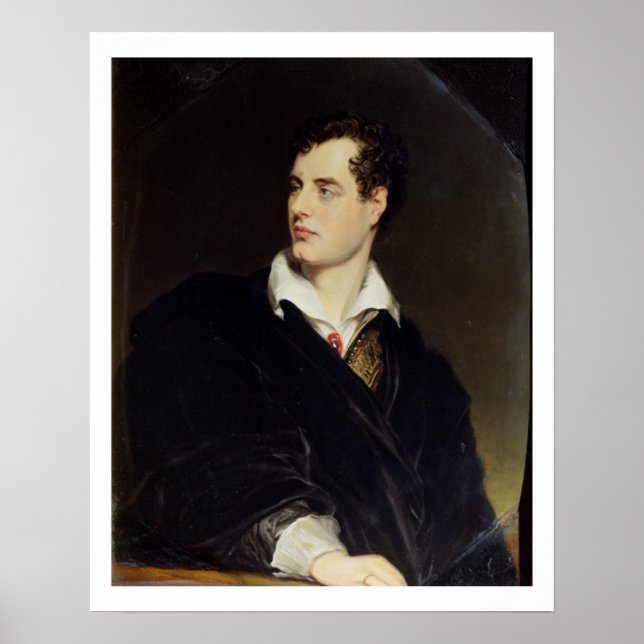 Lord Byron after a Portrait painted by Thomas Phil Poster (Vorne)