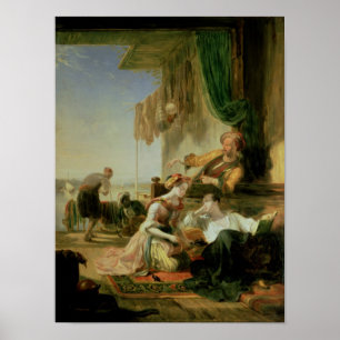 Lord Byron, das im Haus sich ausruht Poster