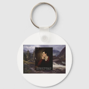 Lord Byron "Süße Stimme" Liebeszitat Geschenke T-S Schlüsselanhänger