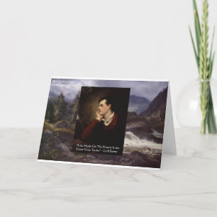 Lord Byron "Sweet Voice" Liebe Zitat Geschenke T-S Karte