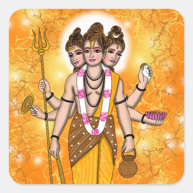 Lord Dattatreya Aufkleber (Vorderseite)