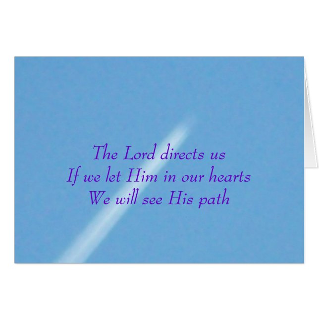 Lord Directs Us Card (Vorderseite (Horizontal))
