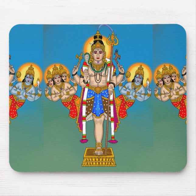 Lord Ekpada (Shiva) Mouse Pad Mousepad (Vorne)