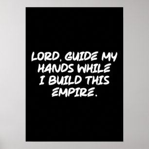 Lord, führe mir die Hände - auf Glauben basierende Poster