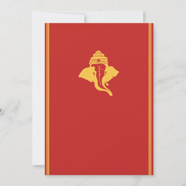 Lord Ganesh Faire-part de mariage esh (Devant)