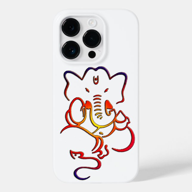 Lord Ganesh Hindu God Graphic Design iPhone Case (Rückseite)