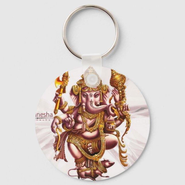 Lord Ganesh Viel Glück Charm Schlüsselanhänger (Vorderseite)