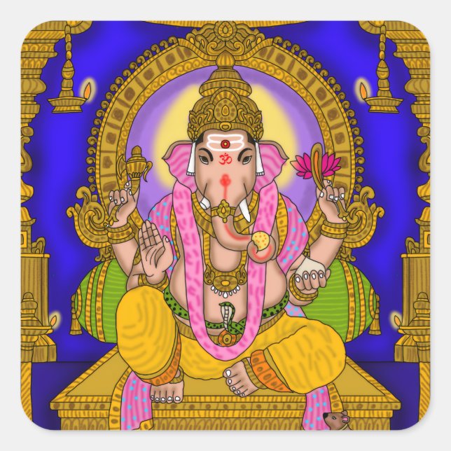 Lord Ganesha Aufkleber (Vorderseite)