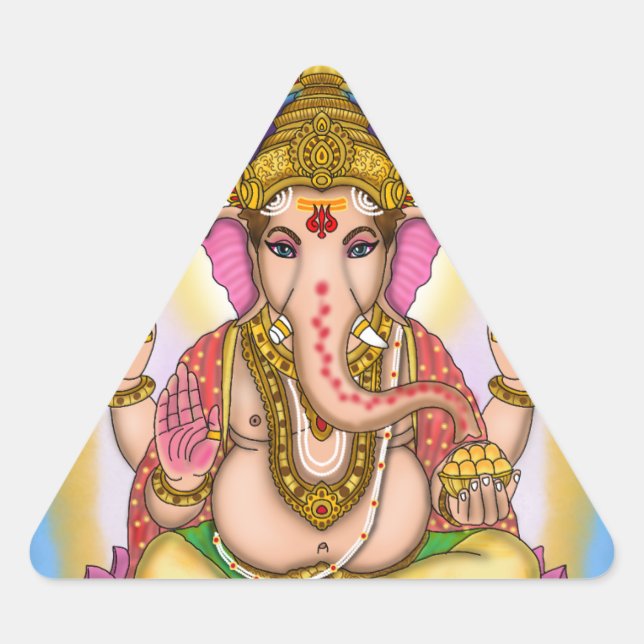 Lord Ganesha Aufkleber (Vorderseite)