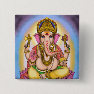 Lord Ganesha Designer Knöpfe Button