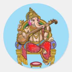 Lord Ganesha Glänzender Wasserfester Aufkleber