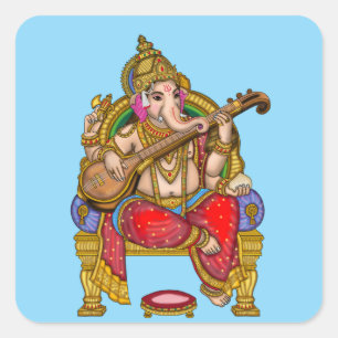 Lord Ganesha Glänzender Wasserfester Aufkleber