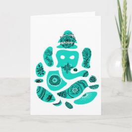 Lord Ganesha Grußkarte, Umschläge enthalten Karte