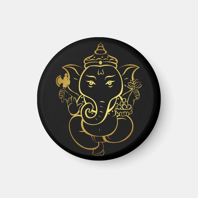 Lord ganesha happy diwali magnet (Vorne)