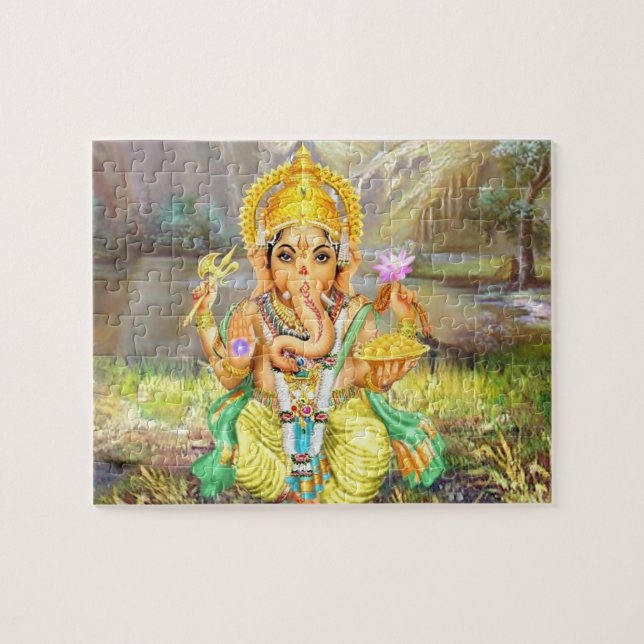 Lord Ganesha Hindu Gott Puzzle (Horizontal)
