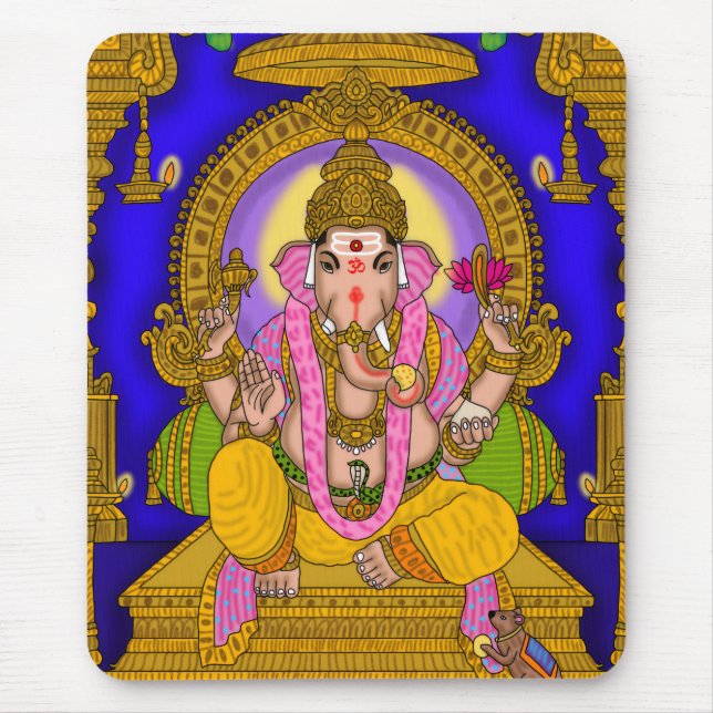 Lord Ganesha Mouse Pad Mousepad (Vorne)
